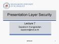 Presentation Layer Security PowerPoint PPT Presentation