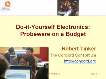 Do-it-Yourself Electronics: Probeware on a Budget