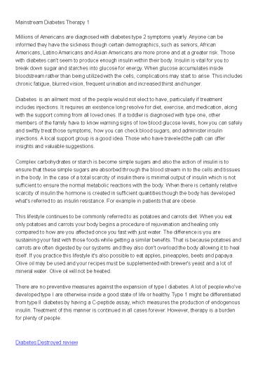 The 30 Day Diabetic issues Heal Guide Professional Overview