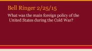 Bell Ringer 2/25/15