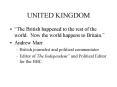 UNITED KINGDOM PowerPoint PPT Presentation