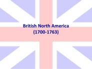 British North America (1700-1763)