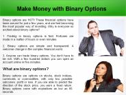 Make Money With Binary Options