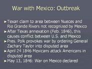 War with Mexico: Outbreak