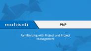 PMP - Familiarizing with Project and Project Management