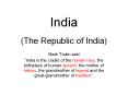 India PowerPoint PPT Presentation