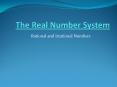 The Real Number System PowerPoint PPT Presentation