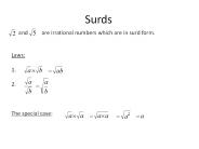 Surds