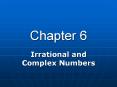 Irrational and Complex Numbers PowerPoint PPT Presentation