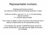 Representable numbers