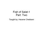 Fiqh of Salat-1 Part: Two