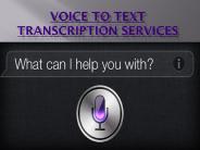 Voice To Text or Transcription Services (2)