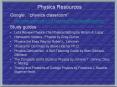 Physics Resources PowerPoint PPT Presentation