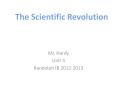 The Scientific Revolution PowerPoint PPT Presentation