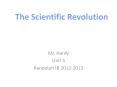 The Scientific Revolution PowerPoint PPT Presentation