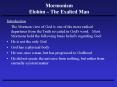 Mormonism Elohim  PowerPoint PPT Presentation