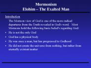Mormonism Elohim 