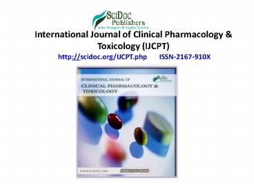 Toxicology journal