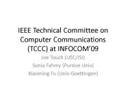 IEEE Technical Committee on Computer Communications (TCCC) at INFOCOM