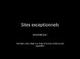 Sites exceptionnels PowerPoint PPT Presentation