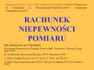 RACHUNEK NIEPEWNOSCI POMIARU