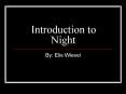 Introduction to Night PowerPoint PPT Presentation