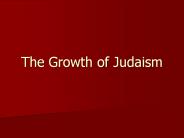 The Growth of Judaism