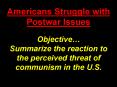Americans Struggle with Postwar Issues PowerPoint PPT Presentation