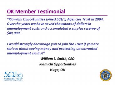 OK Member Testimonial