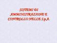 SISTEMI DI AMMINISTRAZIONE E CONTROLLO NELLE S.p.A. PowerPoint PPT Presentation
