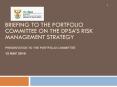 Briefing to the Portfolio Committee on the DPSA PowerPoint PPT Presentation