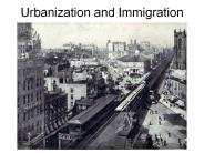 Urbanization and Immigration