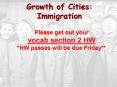 Growth of Cities: Immigration PowerPoint PPT Presentation