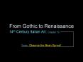 From Gothic to Renaissance PowerPoint PPT Presentation