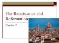 The Renaissance and Reformation PowerPoint PPT Presentation