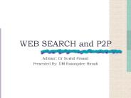 WEB SEARCH and P2P