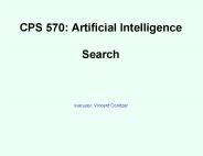 CPS 570: Artificial Intelligence Search