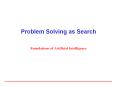 Problem Solving as Search PowerPoint PPT Presentation