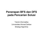 Penerapan BFS dan DFS pada Pencarian Solusi