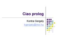 Ciao prolog