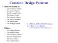 Common Design Patterns PowerPoint PPT Presentation