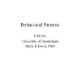 Behavioral Patterns PowerPoint PPT Presentation