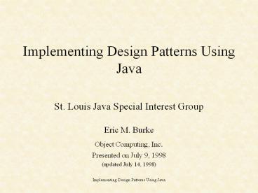 St. Louis Java Special Interest Group