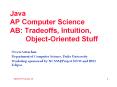 Java AP Computer Science AB: Tradeoffs, Intuition,  Object-Oriented Stuff PowerPoint PPT Presentation