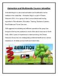 Multimedia and Animation Courses PowerPoint PPT Presentation