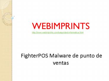 FighterPOS Malware de punto de ventas
