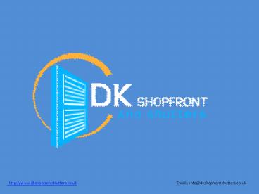 Frameless Shopfront in Cardiff - DK Shop Front & Shutters