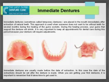 The West Island Denture Clinic