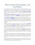used laptops PowerPoint PPT Presentation