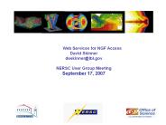 Web Services for NGF Access